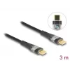 DeLOCK USB 2.0 datu un ātrās uzlādes kabelis 3 m 100 W