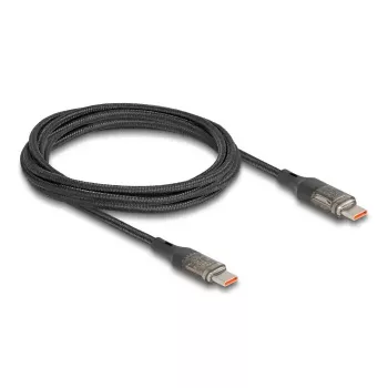 Kabelis DELOCK USB Type-C uz USB Type-C PD 3.0 100 W USB 2.0 dati 2 m ar jaudas indikatoru