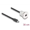 USB kabelis DeLOCK 88186 0.3 m Mini-USB B melns sudrabains