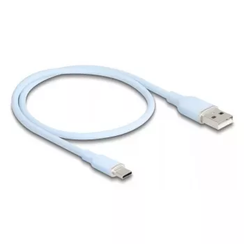 USB kabelis DeLOCK 81221 USB 2.0 0.5 m USB A USB C Blue