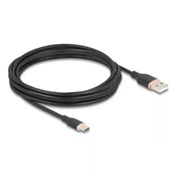 DeLOCK USB kabelis USB 2.0 4m USB A USB C Melns 81228