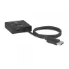 CLUB3D CSV-1009 2-in-1 divvirzienu DisplayPort slēdzis — 2x DisplayPort izejas, 8K@60Hz, melns