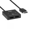 CLUB3D CSV-1009 2-in-1 divvirzienu DisplayPort slēdzis — 2x DisplayPort izejas, 8K@60Hz, melns