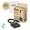 CLUB3D CSV-1009 2-in-1 divvirzienu DisplayPort slēdzis — 2x DisplayPort izejas, 8K@60Hz, melns
