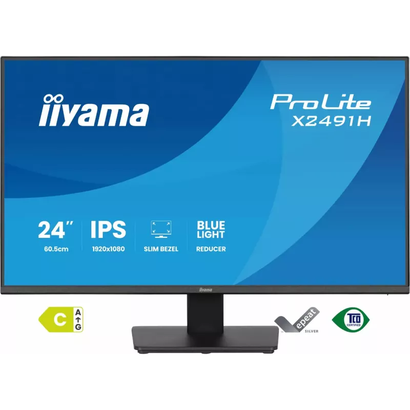 Computer monitor IIYAMA ProLite X2491H-B1 23.8 inch (60.5 cm) IPS LCD Full HD 1920×1080 Matt Melns, VESA
