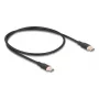 DeLOCK USB kabelis USB 2.0 0,5 m USB C melns 81237