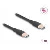 DeLOCK USB kabelis USB 2.0 1m USB C melns 81238