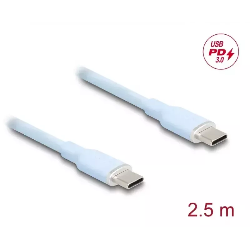 DeLOCK USB kabelis USB 2.0 2,5 m USB C zils 81235
