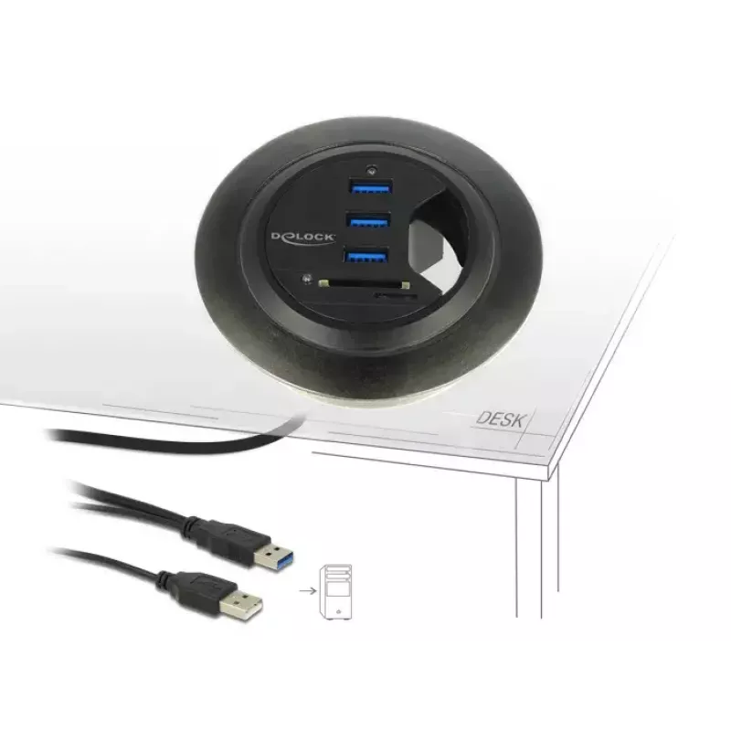 Kontaktligzda DeLOCK 62869 melna