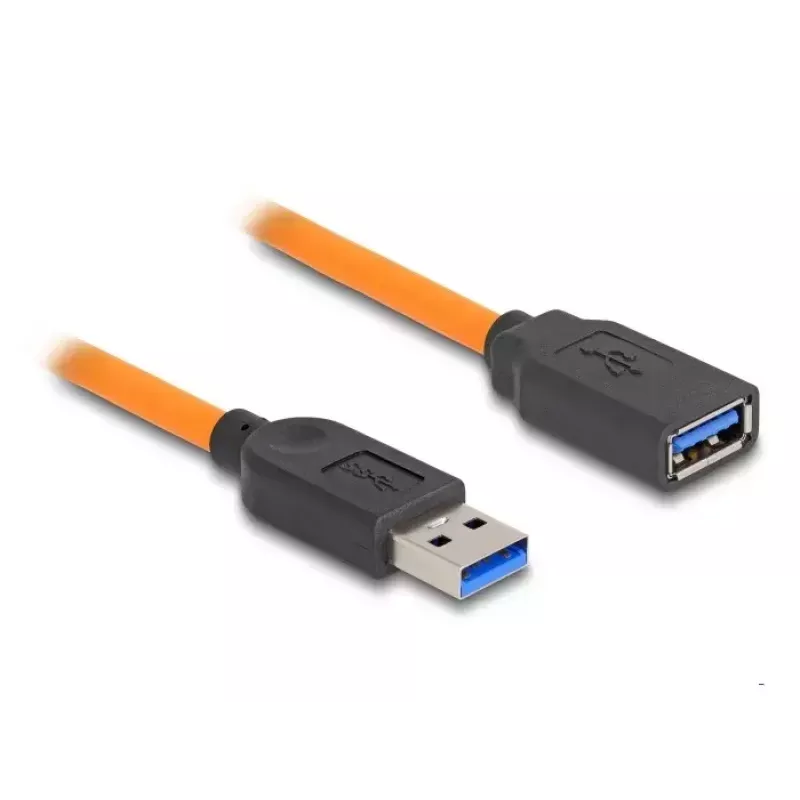 DeLOCK USB kabelis USB Type-A spraudnis uz sievišķo 5 Gbps 1 m oranžs