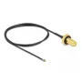 Koaksiālais kabelis DeLOCK 12661 0,5 m RP-SMA MHF 4L LK melns