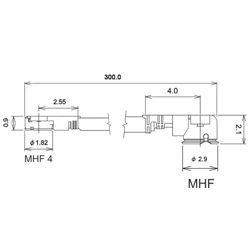 Koaksiālais kabelis DeLOCK 89649 0,3 m MHF I-PEX MHF IV HSC MXHP32
