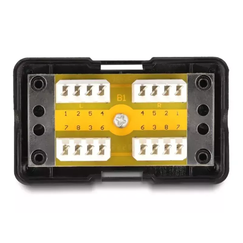 DeLOCK tīkla sadales kārba LSA Cat.6 melna metāls plastmasa 41mm 69mm 26mm