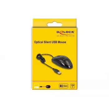 DeLOCK 12106 USB Type-A optiskā pele, piemērota abām rokām
