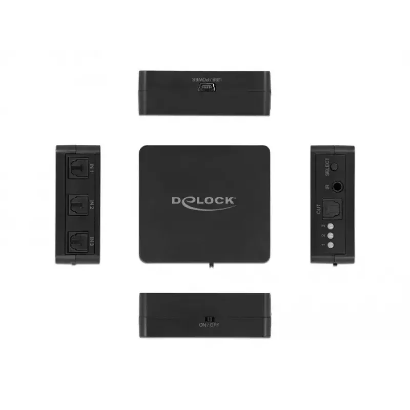 S/PDIF TOSLINK pārslēgs DeLOCK 63395
