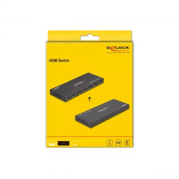 DeLOCK HDMI pārslēgs 4 x HDMI ieeja uz 1 x HDMI izeja 8K 60 Hz
