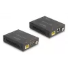 KVM paplašinātājs DELOCK 65957 — HDMI & USB raidītājs un uztvērējs, vadu, līdz 70 m, 18 Gbit/s, 600 MHz, melns