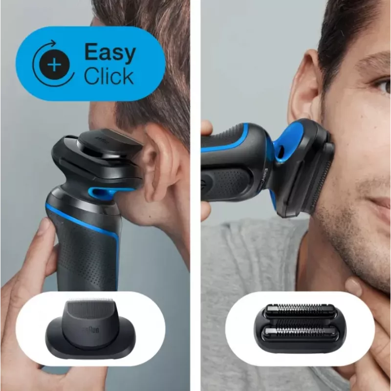Braun Series 5 51-B1820s folijas skuveklis melns, zils