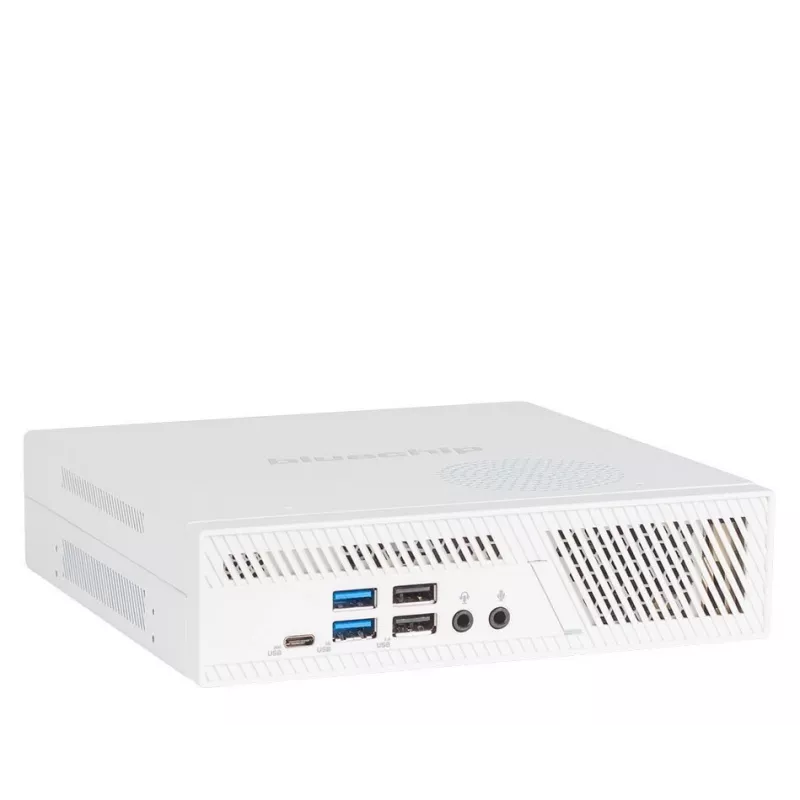 bluechip BUSINESSline S3137 *balts* Intel® Core™ i3 Processor 14100 / līdz 4.70 GHz, Windows 11 Pro, Intel® B760, 8 GB DDR5, 500 GB NVMe SSD, Intel® Wi-Fi 6E AX211, Bluetooth 5.3, Gigabit Ethernet, Intel® UHD Graphics