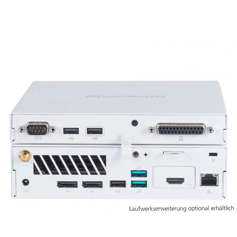 bluechip BUSINESSline S3137 *balts* Intel® Core™ i3 Processor 14100 / līdz 4.70 GHz, Windows 11 Pro, Intel® B760, 8 GB DDR5, 500 GB NVMe SSD, Intel® Wi-Fi 6E AX211, Bluetooth 5.3, Gigabit Ethernet, Intel® UHD Graphics