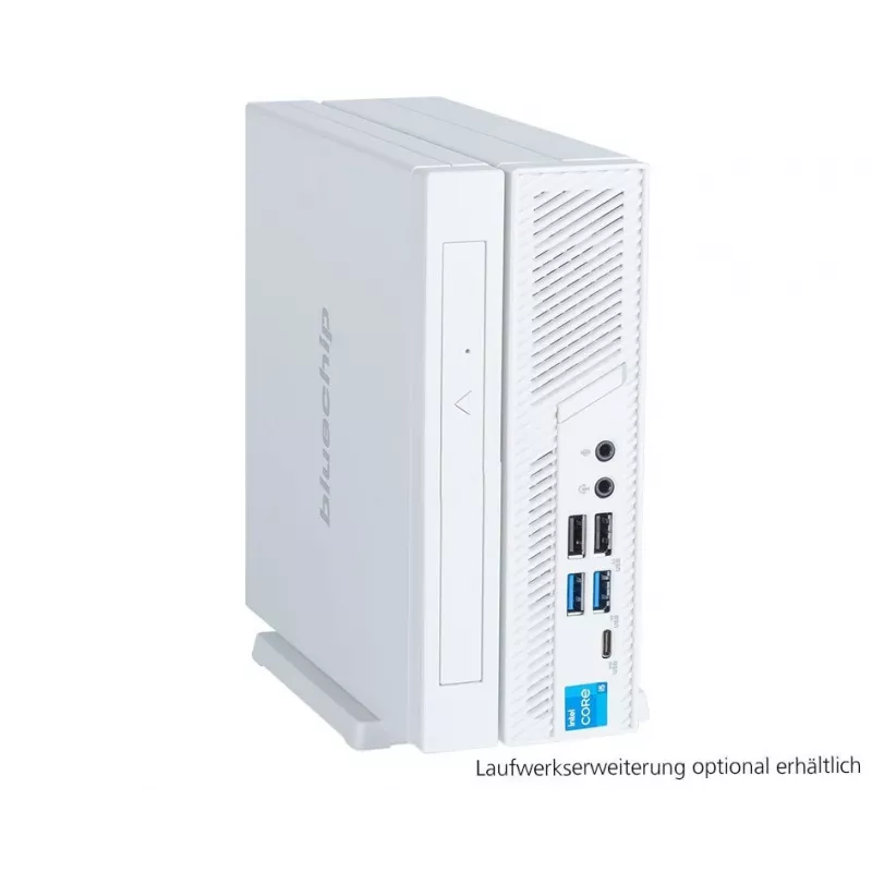 bluechip BUSINESSline S3159 *balta* Intel® Core™ i5 procesors 14400 / līdz 4.70 GHz, Windows 11 Pro, Intel® B760, 8 GB DDR5, 500 GB NVMe SSD, Intel® Wi-Fi 6E AX211, Bluetooth 5.3, Gigabit Ethernet, Intel® UHD grafika