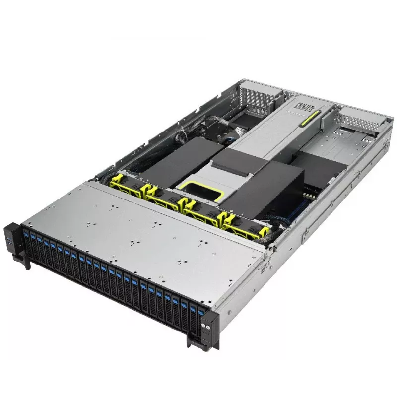 bluechip SERVERline R52212a 2HE plaukta serveris, 2 x Intel® Xeon® Silver 4410Y procesors / līdz 3,90 GHz, 64 GB DDR5, 2 x 960 GB SSD, Avago 9560-8i, 2 x 10 Gigabit Ethernet