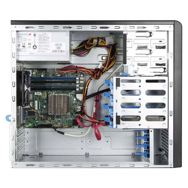 bluechip SERVERline T10301s, 2,2 GHz, C3558, 16 GB, DDR4-SDRAM, 960 GB, Tornis