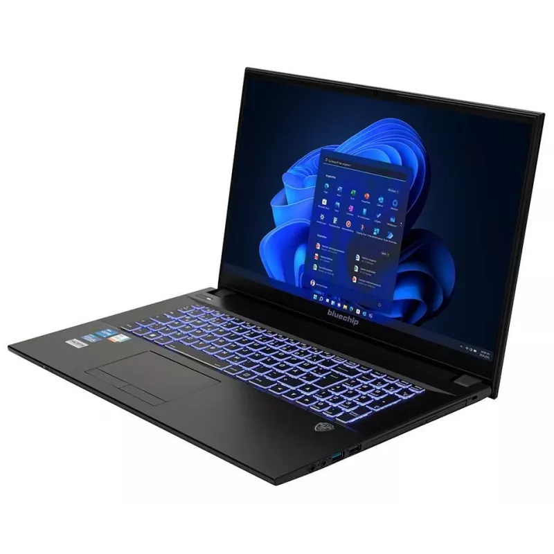 bluechip TRAVELline B17W27 Intel® Core™ i5-1335U procesors / līdz 4.60 GHz, Windows 11 Pro, 17,3 collu pretatspīdumu IPS panelis, 1920 x 1080, 16 GB DDR4, 500 GB NVMe SSD, WLAN 802.11 ax, Bluetooth 5.3, Gigabit Ethernet, Intel® Iris® Xe grafika, DVD±RW, militārais standarts MIL-STD 810G