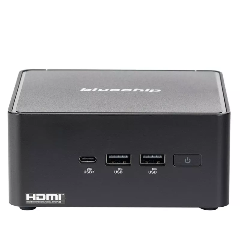 bluechip BUSINESSline M1435 Intel Core 3 100U 8 GB DDR5-SDRAM 500 GB SSD Windows 11 Pro Mini dators Melns