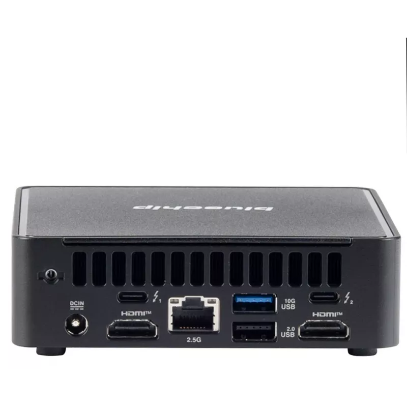 bluechip BUSINESSline M1570 Intel Core 7 240H 16 GB DDR5-SDRAM 500 GB SSD Windows 11 Pro Mini PC Melns