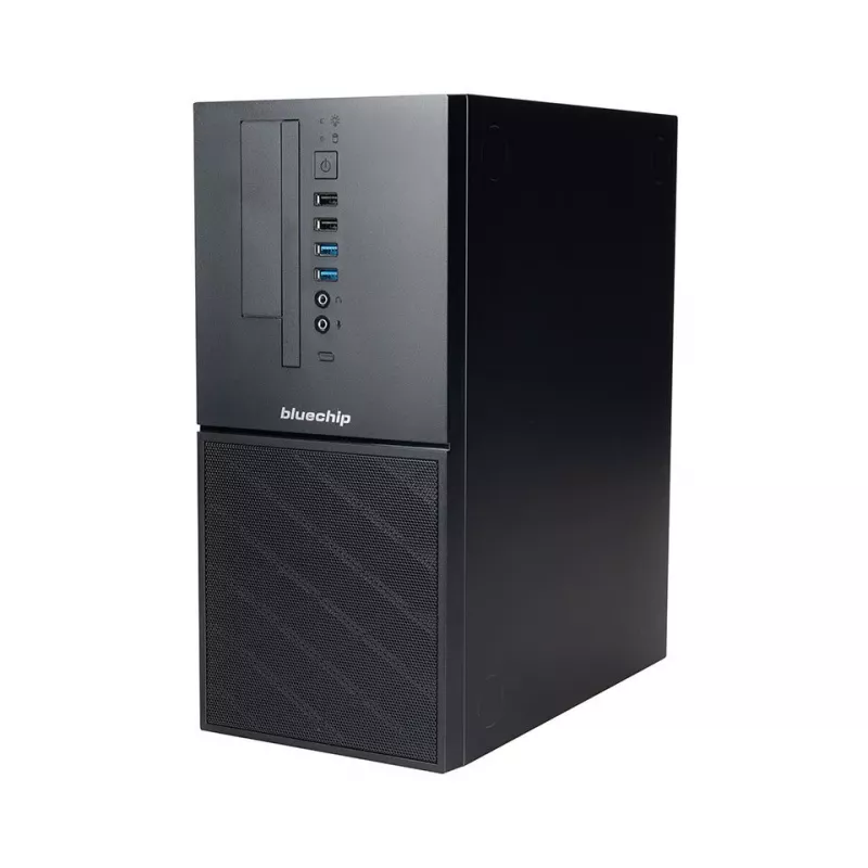 bluechip BUSINESSline T3300 Intel® Core™ i3 procesors 14100 / līdz 4.70 GHz, Windows 11 Pro, Intel® B760, 16 GB DDR5, 500 GB NVMe SSD, Gigabit Ethernet, Intel® UHD grafika, DVD±RW