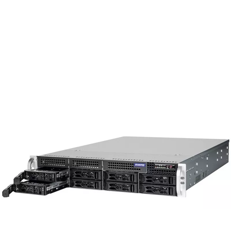 bluechip SERVERline R42316s 2 HE plaukts, Intel® Xeon® Silver 4410Y procesors / 2,00 GHz, TPM modulis, 32 GB DDR5, 2 x 960 GB SSD, 2 x 10 Gigabit Ethernet