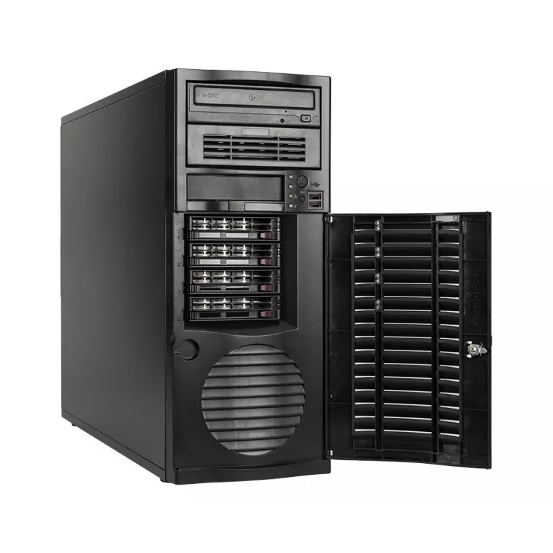 bluechip SERVERline T40321s Tornis, Intel® Xeon® Silver 4410Y procesors / līdz 3,90 GHz, 32 GB DDR5, 2 x 960 GB SSD, 2 x RJ45 (10 Gb/s)