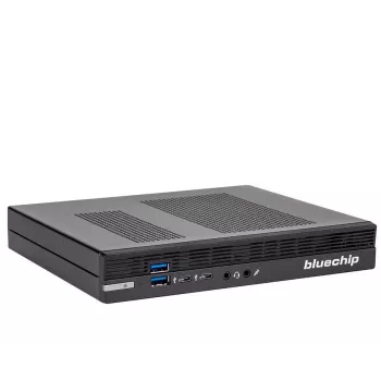 bluechip BUSINESSline S3136 Intel® Core™ i3 procesors 14100 / līdz 4.70 GHz, Windows 11 Pro, 8 GB DDR5, 500 GB NVMe SSD, Intel® Wi-Fi 6 AX201, Bluetooth 5.3, 1 × RJ45 (2,5 Gb/s), Intel® UHD grafika