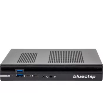 bluechip BUSINESSline S3136 Intel® Core™ i3 procesors 14100 / līdz 4.70 GHz, Windows 11 Pro, 8 GB DDR5, 500 GB NVMe SSD, Intel® Wi-Fi 6 AX201, Bluetooth 5.3, 1 × RJ45 (2,5 Gb/s), Intel® UHD grafika