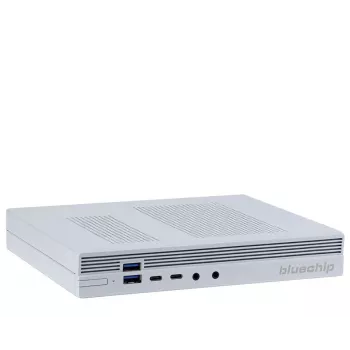 bluechip BUSINESSline S3160 *baltā* Intel® Core™ i5 procesors 14400 / līdz 4.70 GHz, Windows 11 Pro, 8 GB DDR5, 500 GB NVMe SSD, Intel® Wi-Fi 6, Bluetooth 5.3, 1 × RJ45 (2,5 Gb/s), Intel® UHD grafikas
