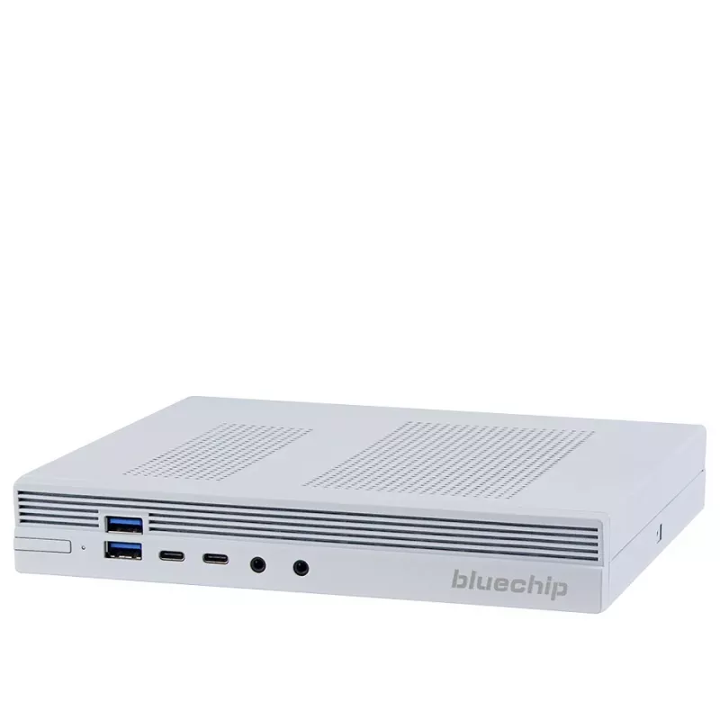 bluechip BUSINESSline S3160 *baltā* Intel® Core™ i5 procesors 14400 / līdz 4.70 GHz, Windows 11 Pro, 8 GB DDR5, 500 GB NVMe SSD, Intel® Wi-Fi 6, Bluetooth 5.3, 1 × RJ45 (2,5 Gb/s), Intel® UHD grafikas