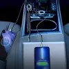 Auto lādētājs Joyroom JR-CL07 3-in-1 60W ar iebūvētu USB-C kabeli 1,6 m, melns