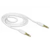 Audio kabelis DeLOCK 83440 1 m 3,5 mm balts
