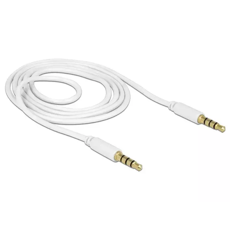 Audio kabelis DeLOCK 83440 1 m 3,5 mm balts