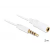 Audio kabelis DeLOCK 3.5mm 2m Balts