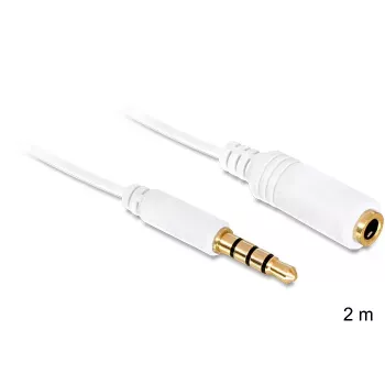 Audio kabelis DeLOCK 3.5mm 2m Balts
