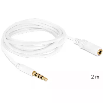 Audio kabelis DeLOCK 3.5mm 2m Balts