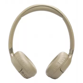 Headset JBL Tune 680NC, vadu un bezvadu (Bluetooth, USB-C), supra-aural, galvas stīpa, bēšs, 20–20000 Hz, 161 g