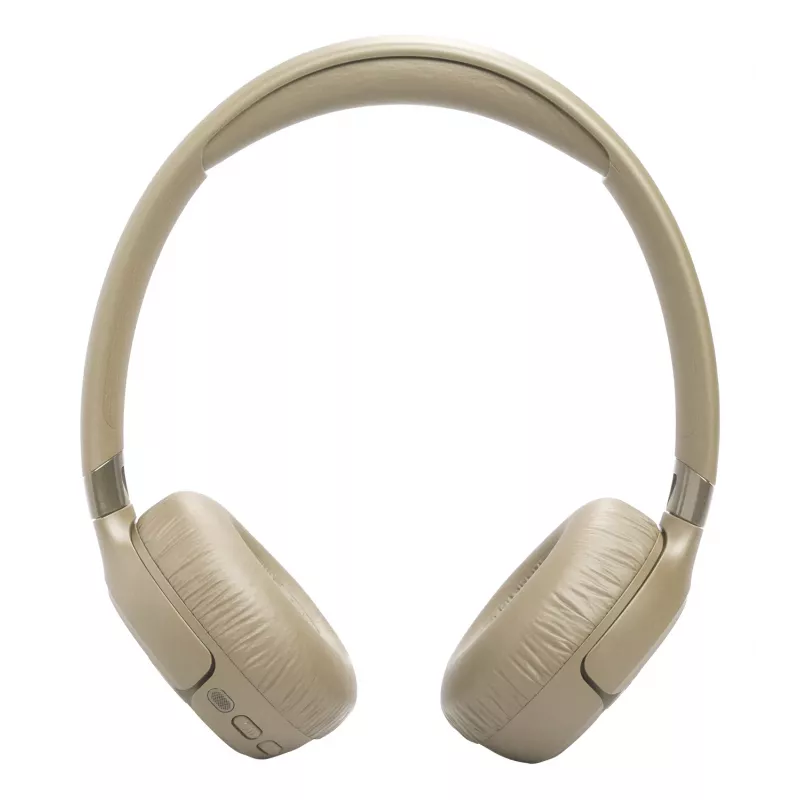Headset JBL Tune 680NC, vadu un bezvadu (Bluetooth, USB-C), supra-aural, galvas stīpa, bēšs, 20–20000 Hz, 161 g