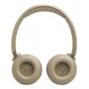 Headset JBL Tune 680NC, vadu un bezvadu (Bluetooth, USB-C), supra-aural, galvas stīpa, bēšs, 20–20000 Hz, 161 g