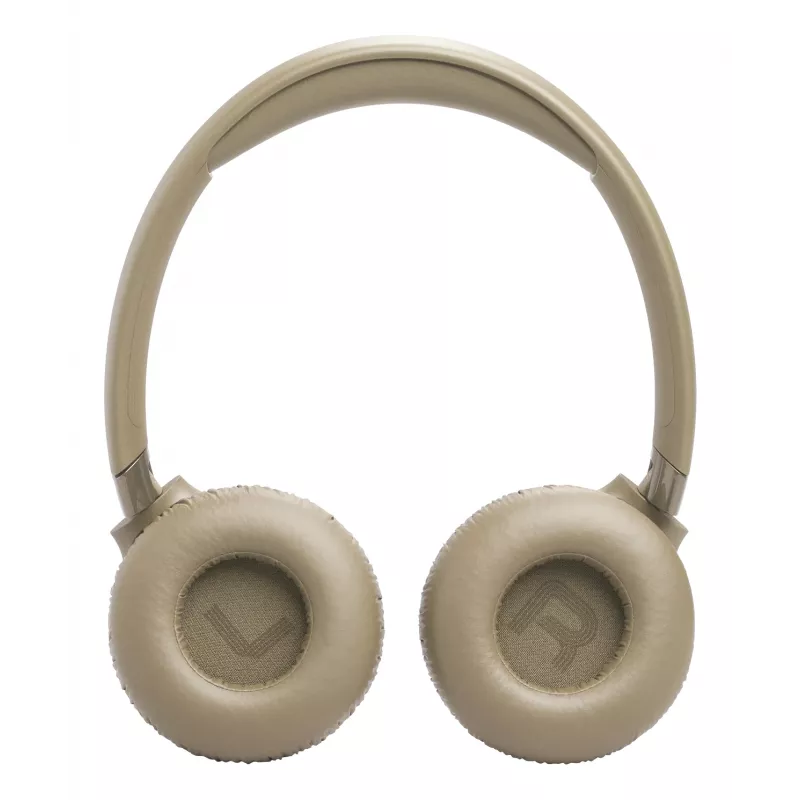 Headset JBL Tune 680NC, vadu un bezvadu (Bluetooth, USB-C), supra-aural, galvas stīpa, bēšs, 20–20000 Hz, 161 g
