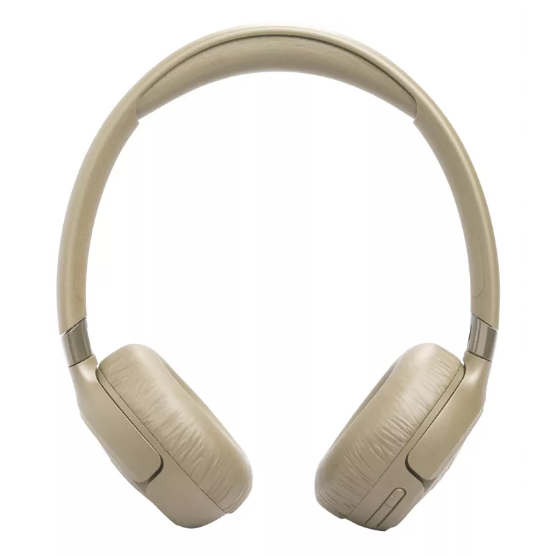 Headset JBL Tune 680NC, vadu un bezvadu (Bluetooth, USB-C), supra-aural, galvas stīpa, bēšs, 20–20000 Hz, 161 g