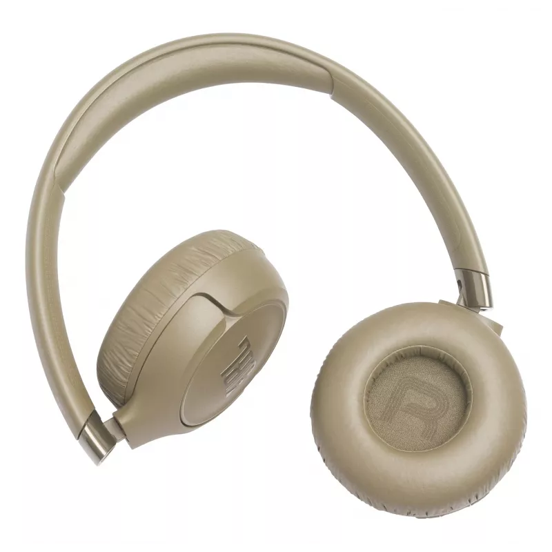 Headset JBL Tune 680NC, vadu un bezvadu (Bluetooth, USB-C), supra-aural, galvas stīpa, bēšs, 20–20000 Hz, 161 g