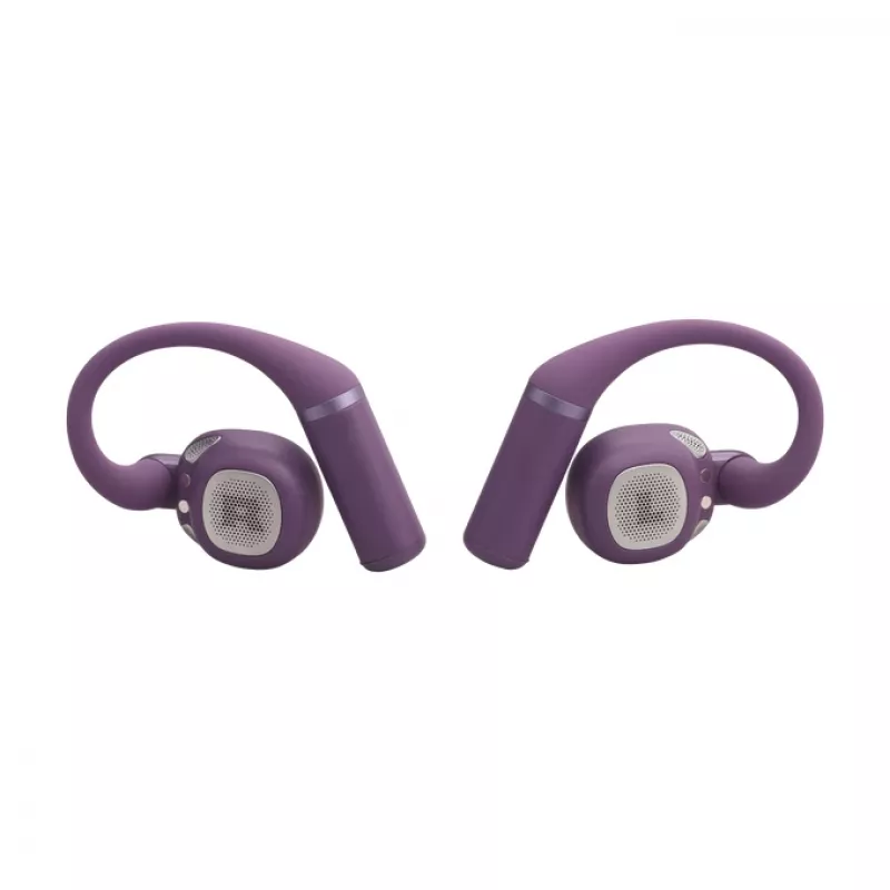 Austiņas JBL Sense Pro TWS Bluetooth auss āķis intraaurālas 20–40000 Hz USB-C uzlādes statīvs violets